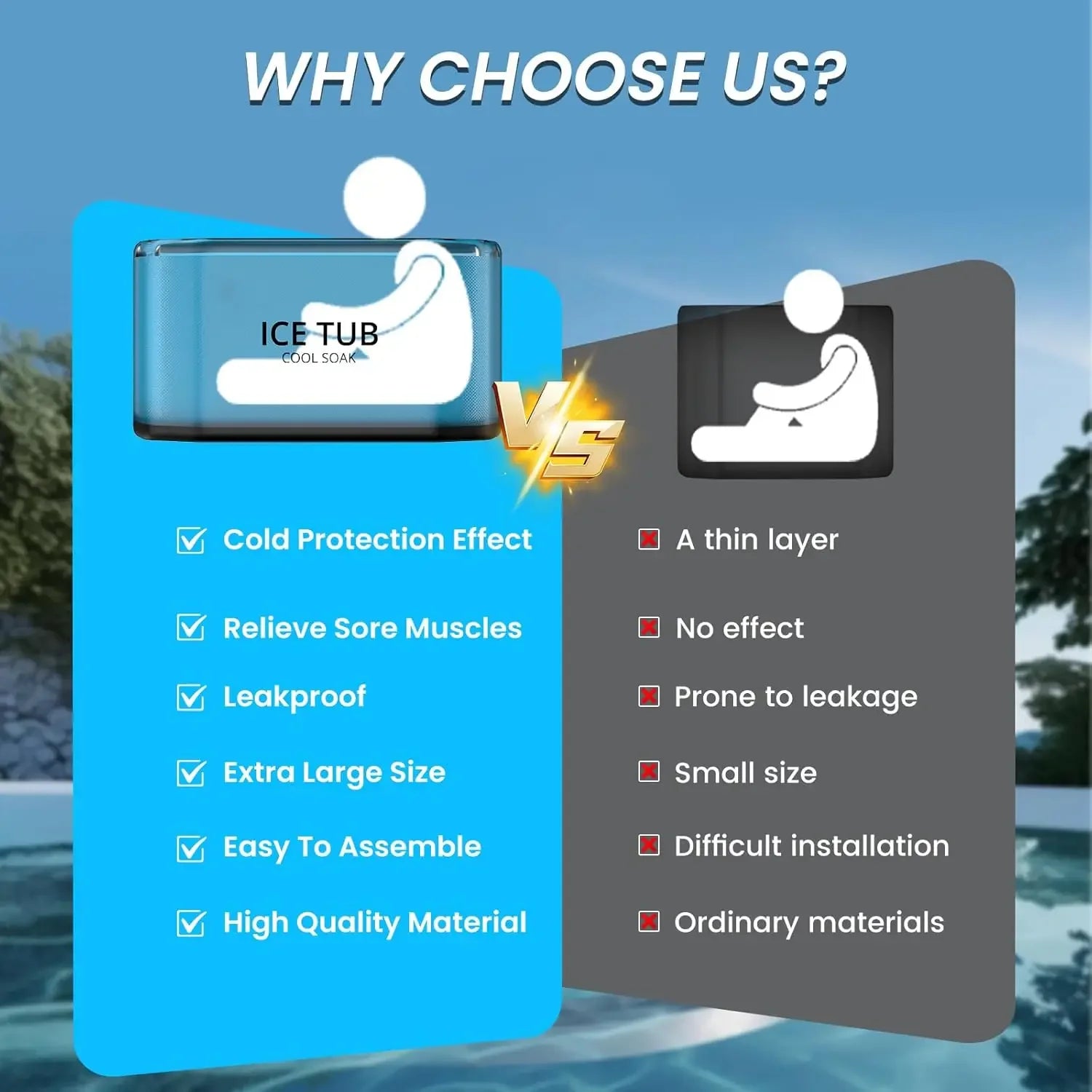 Cold Plunge Recovery Tub